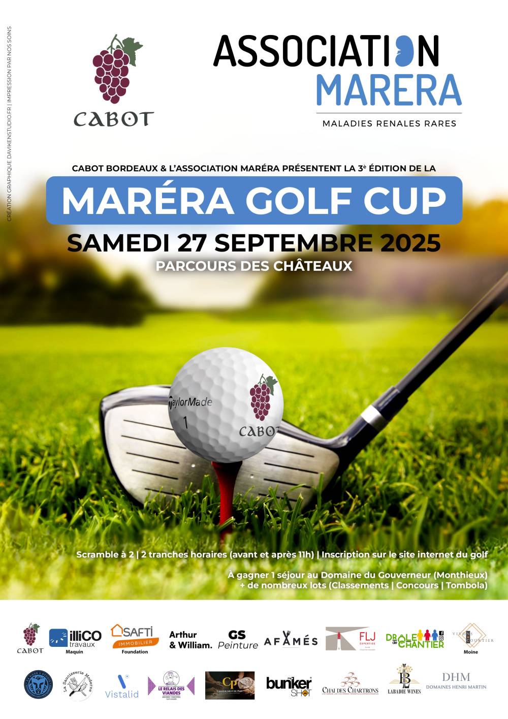 MARÉRA - Affiche golf 2025